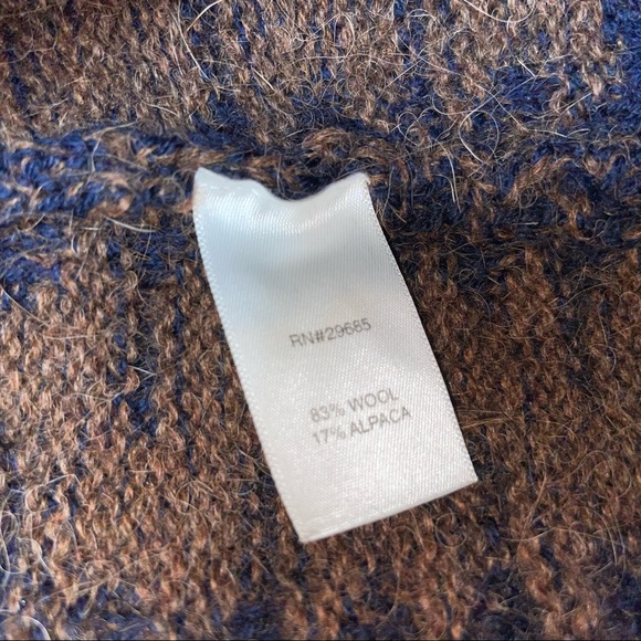 Pendleton Wool Alpaca Sweater Open front Cardigan Size L - Picture 14 of 15